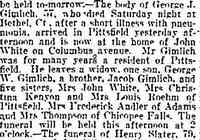 George J GIMLICH - Date: May 01, 1906 Location: Massachusetts Paper: Springfield Republican