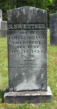 Samuel Sweetster GOLDSBURY - Grave