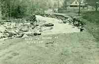 Goshen, Vermont, USA - Road to Goshen, Vt., 1938 hurricane and flood