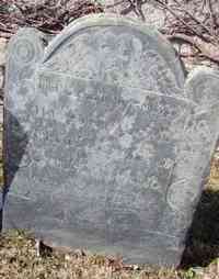 Mary GOULD? - Grave  Inscription: HERE LYETH ye BODY OF MARY COGGESHALL WIDOW WHO DECEACED 19th of DECEMBR 1684 AGED ABOUT 89 YEARS.