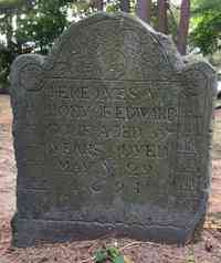 Edward GOVE - Grave  Inscription: Here Lyes Ye Body of Edward Gove Aged 55 Years Dyed May ye 29 1691