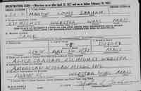Martin Louis GRAHAM - white 5 10 1/2 tall blue eyes 135 lbs red hair light complexion mole on left forehead