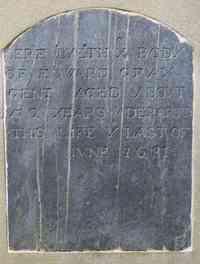 Edward GRAY - Grave  Inscription: The inscription on Edwards stone reads: Here Lyeth ye Body of EDWARD GRAY Gent Aged About 52 years & Departed this life ye La