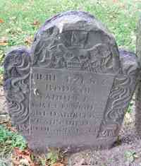 Samuel GREENWOOD - Grave Inscription: HERE LYES YE BODY OF SAMUEL GREENWOOD AGED ABOUT 65 YEARS DIED YE 19 OF AUG 1711
