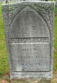 Origen GRISWOLD - Grave