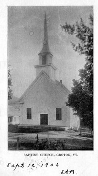 Groton, Vermont, USA - Groton, Vermont, USA - Baptist Church, Groton, Vt., 1906