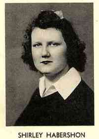 Shirley Elizabeth HABERSHON - Name: Shirley Habershon School: Meriden High School School Location: Meriden, Connecticut Year: 1942 Yearbook Title: Annual 1942