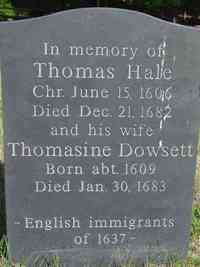 Thomasine DOWSETT - Memorial