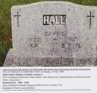 Daniel HALL - Grave