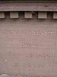 Henry HALSEY - Grave