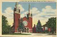 Hamburg, New York, USA - Hamburg, New York, USA - Saints Peter and Paul Church, Rectory and School, Hamburg, N.Y.