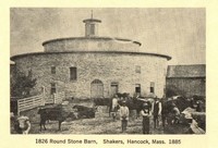 Hancock, Massachusetts, USA - Hancock, Massachusetts, USA - 1826 Round Stone Barn, Shakers, Hancock, Mass., 1885