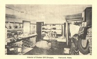 Hancock, Massachusetts, USA - Interior of Shaker Gift Shoppe, 1912