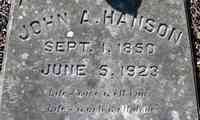 John A. HANSON - Grave