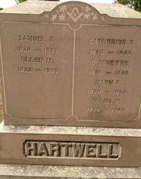 Catherine Beach HARTWELL - Grave