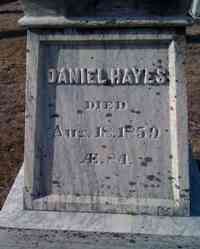 Daniel HAYES - Grave