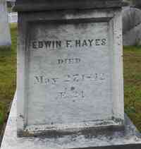 Edwin F. HAYES - Grave