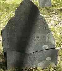Elisha HILL - Grave  Inscription: In memory of Capt Elisha Hill who departed this life June 1st 1764 in the 54th year of his age He left 14 children who all foll