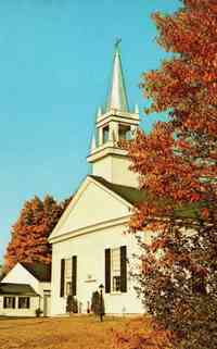 Hill, New Hampshire, USA - Hill, New Hampshire, USA - Hill Center Church, Built in 1800