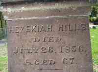 Hezekiah HILLS - Grave