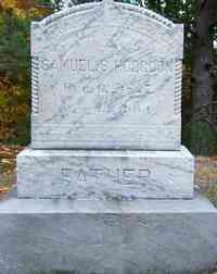 Samuel HODGDON - Grave  Hodgdon, Samuel S, Section C, Lot 2, Feb 12, 1827- Oct 13, 1904 Hodgdon, Persis M, Section C, Lot 2, Wife of Samuel. Sept 17, 1827- Feb 1