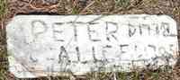Alice GODFREY - Grave Inscription: PETER D. 1713 ALICE D. 1705 ELIZABETH D. 17??