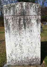 David HOLLISTER - Grave