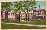 Hornell, New York, USA - High School and Court House, Hornell, New York