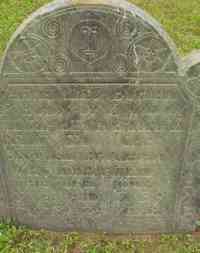 Elizabeth HOWE - Grave Inscription: HERE LIES BURIED Ye BODY OF Ye WIDOW ELIZABETH BRIGHAM RELIC TO CAPT. SAMUEL BRIGHAM WHO DEPARTED THIS LIFE JULY ye 26 A.D. 173