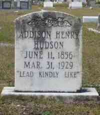 Addison H HUDSON - Grave