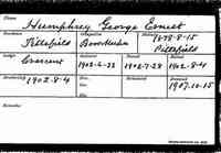 George Ernest HUMPHREY - Massachusetts: Grand Lodge of Masons Membership Cards, 1733-1990 www.americanancestors.org