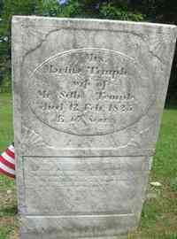 Martha HUNT - Grave Inscription: Mrs Martha Temple wife of Mr Set Temple died 12 Feb 1825 age 67 yrs the worms devour my lasting flesh and crumble all m