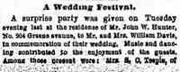 John Wallace HUNTER - <img src=http://greenerpasture.com/content/ancestorimages/hunter_51125_wedding_festival_2.jpg height=166 width=300/> The Brooklyn Daily Eagle