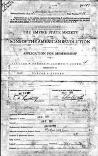 John HUNTER - U.S., Sons of the American Revolution Membership Applications, 1889-1970 Page 1