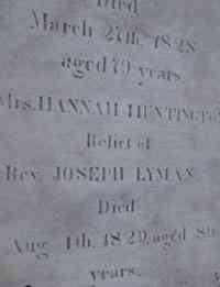 Hannah HUNTINGTON - Grave
