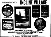 Incline Village, Nevada, USA - 1967 advertisement
Las Vegas Review-Journal
Las Vegas, Nevada
June 4, 1967