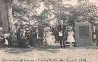 Isle La Motte, Vermont, USA - Dedication of boulder, Isle La Motte, Vt., July 9, 1909