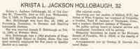 Krista Lyn JACKSON - Titusville Herald Pennsylvania Friday, December 04, 1998 Page-5