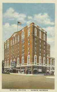 Jackson, Michigan, USA - Hotel Hayes