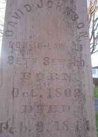 David JOHNSON - Grave