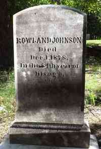 Rowland JOHNSON - Grave