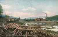 Lincoln, New Hampshire, USA - Mill Pond and Plant, Johnson Lumber Co., Johnson, N.H.