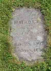 Matilda W KEENEN - Grave