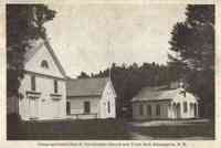 Kensington, New Hampshire, USA - Congregational Church, Universalist Church and Town Hall (1910)