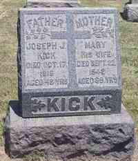 Joseph KICK - Grave