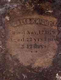 Caleb KNIGHT - Grave