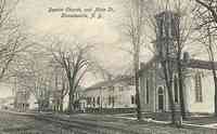 Knowlesville, New York, USA - Knowlesville, New York, USA - Baptist Church and Main St.