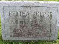 Bertha Louise KOEPKE - Pittsfield Cemetery, Pittsfield, Massachusetts