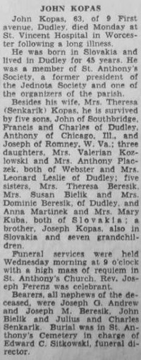 Jan (John) Adam KOPAS - Obituary