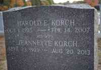 Harold Earl KORCH - Grave